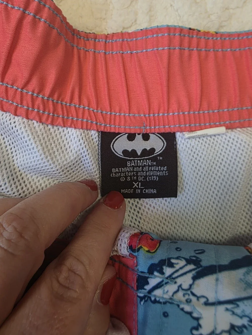 Batman Tropical Surf Swim Trunks Board Shorts XL